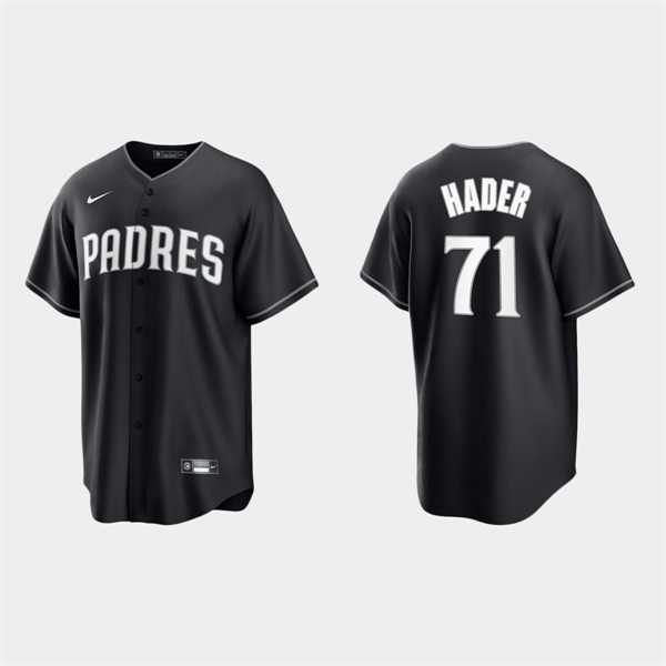 Men's San Diego Padres #71 Josh Hader Nike Black White Collection Jersey Dzhi,We sell and wholesale Men's San Diego Padres #71 Josh Hader Nike Black White Collection Jersey Dzhi on line form chian!